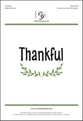 Thankful Unison/Two-Part choral sheet music cover